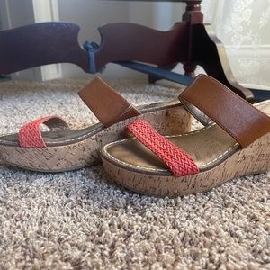 Lands end wedge sandals